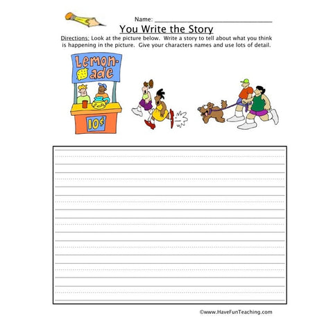 You Write the Story Worksheet 12