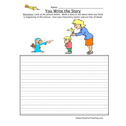 You Write the Story Worksheet 13