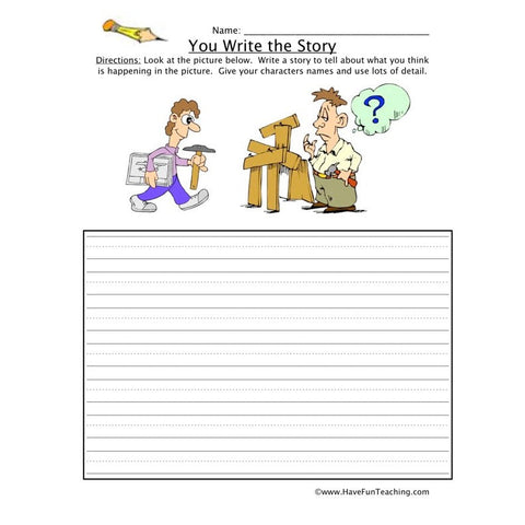 You Write the Story Worksheet 14