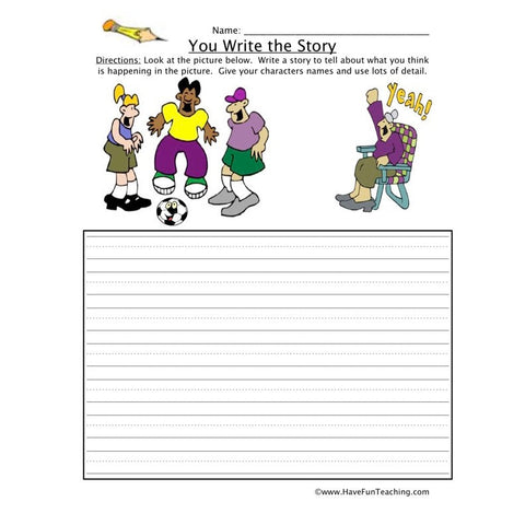 You Write the Story Worksheet 18